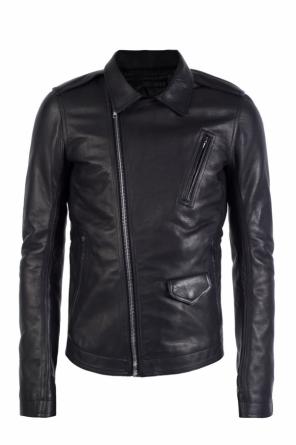 Leather jacket with epaulettes, zdjęcie 1 Leather jacket with epaulettes od Rick Owens